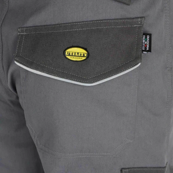 PANTALON DE TRAVAIL DIADORA CARGO GRIS MÉTAL STAFF POLY - 160301750700 4 PANTALON DE TRAVAIL DIADORA CARGO GRIS MÉTAL STAFF POLY - 160301750700 – Image 2