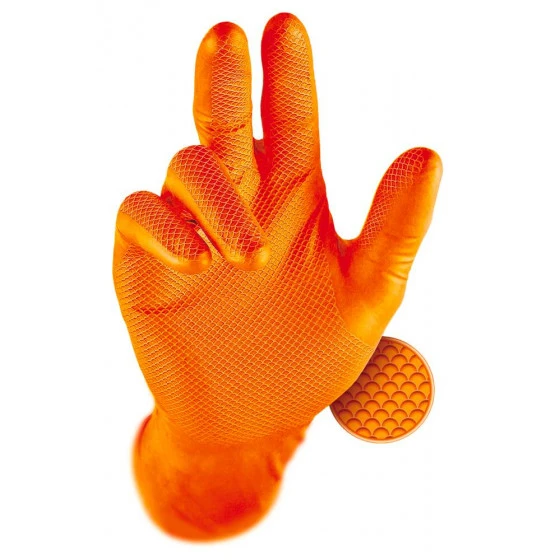 BOITE DE 50 GANTS NITRILE GRIPPAZ ORANGE TAILLE XL - 21216UNIVERSEL 3 BOITE DE 50 GANTS NITRILE GRIPPAZ ORANGE TAILLE XL - 21216UNIVERSEL