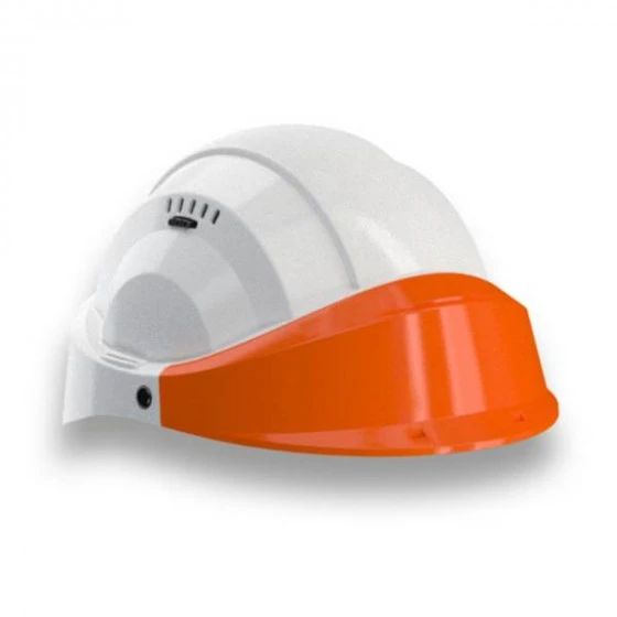 CASQUE 'ORIZON' BLANC VISIERE ORANGE SOFOP TALIAPLAST - 563515 3 CASQUE 'ORIZON' BLANC VISIERE ORANGE SOFOP TALIAPLAST - 563515