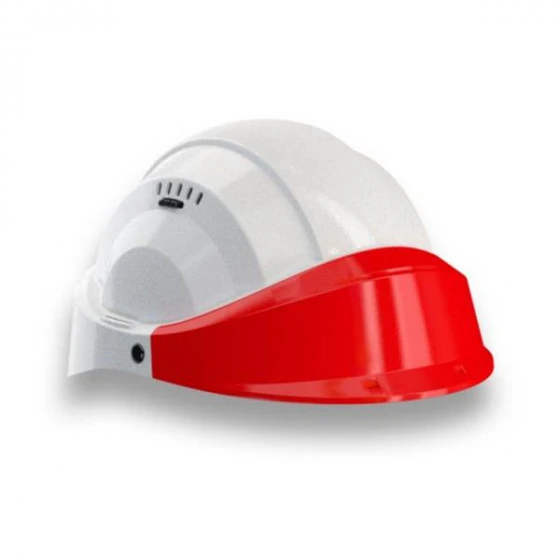 CASQUE 'ORIZON' BLANC VISIERE ROUGE SOFOP TALIAPLAST - 563516 3 CASQUE 'ORIZON' BLANC VISIERE ROUGE SOFOP TALIAPLAST - 563516