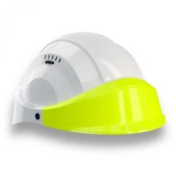 CASQUE 'ORIZON' BLANC VISIERE FLUO JAUNE SOFOP TALIAPLAST - 563517