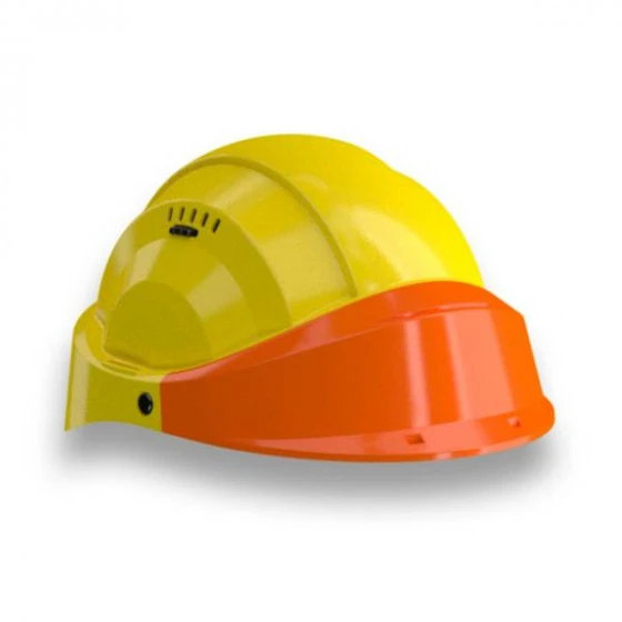 CASQUE 'ORIZON' JAUNE VISIERE ORANGE SOFOP TALIAPLAST - 563525 3 CASQUE 'ORIZON' JAUNE VISIERE ORANGE SOFOP TALIAPLAST - 563525