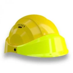 CASQUE 'ORIZON' JAUNE VISIERE FLUO JAUNE SOFOP TALIAPLAST - 563527