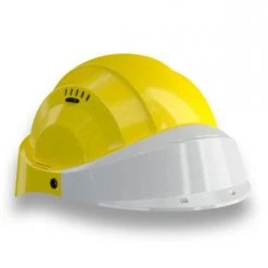 CASQUE 'ORIZON' JAUNE VISIERE GRISE SOFOP TALIAPLAST - 563528