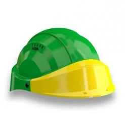 CASQUE 'ORIZON' VERT VISIERE JAUNE SOFOP TALIAPLAST - 563532