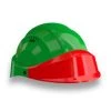 CASQUE 'ORIZON' VERT VISIERE ROUGE SOFOP TALIAPLAST - 563536