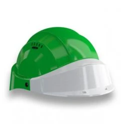 CASQUE 'ORIZON' VERT VISIERE GRISE SOFOP TALIAPLAST - 563538