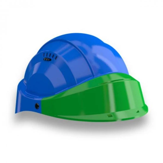 CASQUE 'ORIZON' BLEU VISIERE VERTE SOFOP TALIAPLAST - 563543 3 CASQUE 'ORIZON' BLEU VISIERE VERTE SOFOP TALIAPLAST - 563543