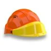 CASQUE 'ORIZON' ORANGE VISIERE JAUNE SOFOP TALIAPLAST - 563552