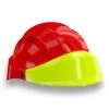 CASQUE 'ORIZON' ROUGE VISIERE FLUO JAUNE SOFOP TALIAPLAST - 563567