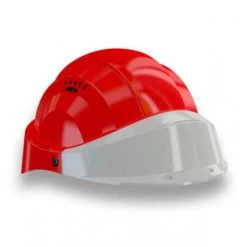 CASQUE 'ORIZON' ROUGE VISIERE GRISE SOFOP TALIAPLAST - 563568