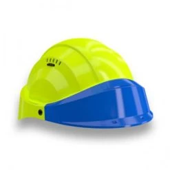 CASQUE 'ORIZON' FLUO JAUNE VISIERE BLEUE SOFOP TALIAPLAST - 563574