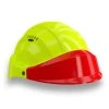 CASQUE 'ORIZON' FLUO JAUNE VISIERE ROUGE SOFOP TALIAPLAST - 563576