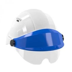 CASQUE 'ORIZON' BLANC VISIERE BLEUE AVEC LUNETTE SOFOP TALIAPLAST - 563714