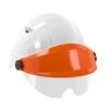 CASQUE 'ORIZON' BLANC VISIERE ORANGE AVEC LUNETTE SOFOP TALIAPLAST - 563715