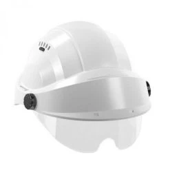 CASQUE 'ORIZON' BLANC VISIERE GRISE AVEC LUNETTE SOFOP TALIAPLAST - 563718