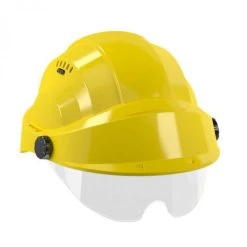CASQUE 'ORIZON' JAUNE VISIERE JAUNE AVEC LUNETTE SOFOP TALIAPLAST - 563722