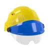 CASQUE 'ORIZON' JAUNE VISIERE BLEUE AVEC LUNETTE SOFOP TALIAPLAST - 563724