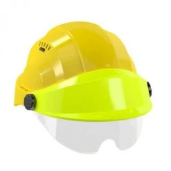 CASQUE 'ORIZON' JAUNE VISIERE FLUO JAUNE AVEC LUNETTE SOFOP TALIAPLAST - 563727