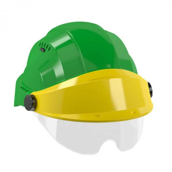 CASQUE 'ORIZON' VERT VISIERE JAUNE AVEC LUNETTE SOFOP TALIAPLAST - 563732 3 CASQUE 'ORIZON' VERT VISIERE JAUNE AVEC LUNETTE SOFOP TALIAPLAST - 563732