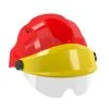 CASQUE 'ORIZON' ROUGE VISIERE JAUNE AVEC LUNETTE SOFOP TALIAPLAST - 563762 -IFARMOR Boutique 563762