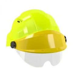 CASQUE 'ORIZON' FLUO JAUNE VISIERE JAUNE AVEC LUNETTE SOFOP TALIAPLAST - 563772