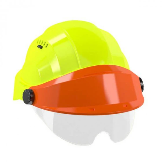 Casque 'orizon' Fluo Jaune Visiere Orange Avec Lunette Sofop Taliaplast - 563775 3 Casque 'orizon' Fluo Jaune Visiere Orange Avec Lunette Sofop Taliaplast - 563775
