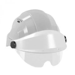 CASQUE 'ORIZON' GRIS VISIERE BLANCHE AVEC LUNETTE SOFOP TALIAPLAST - 563781