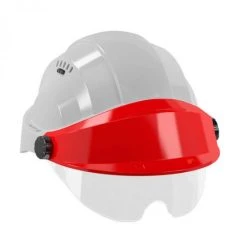 CASQUE 'ORIZON' GRIS VISIERE ROUGE AVEC LUNETTE SOFOP TALIAPLAST - 563786