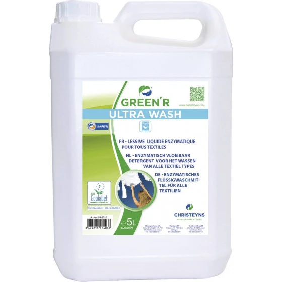 Lessive Liquide Green R Ultra Wash 5l CHRISTEYNS - 58010 3 Lessive Liquide Green R Ultra Wash 5l CHRISTEYNS - 58010