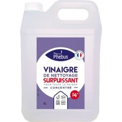 Bidon 5l Vinaigre De Nettoyage Surpuissant 14 Degres PHEBUS - 58290