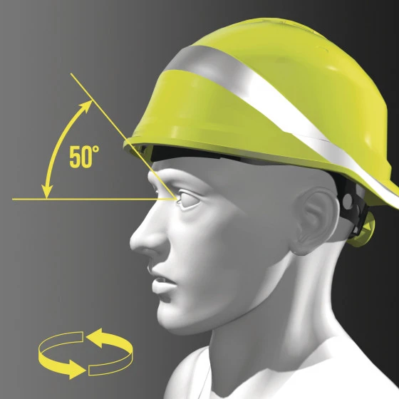 Casque De Chantier Ventilé Forme Casquette Baseball - Serrage Rotor DELTA PLUS - DIAM6WTRJAFL 6 Casque De Chantier Ventilé Forme Casquette Baseball - Serrage Rotor DELTA PLUS - DIAM6WTRJAFL – Image 4