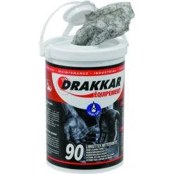 90 Lingettes Nettoyantes Mains Impregnees DRAKKAR EQUIPEMENT - 14355