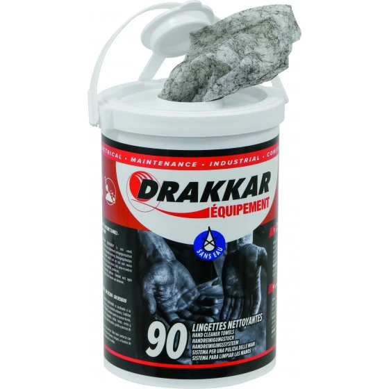 90 Lingettes Nettoyantes Mains Impregnees DRAKKAR EQUIPEMENT - 14355 3 90 Lingettes Nettoyantes Mains Impregnees DRAKKAR EQUIPEMENT - 14355