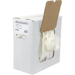 CHIFFON D'ESSUYAGE BLANC / CARTON 10KG -14568UNIVERSEL