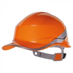 CASQUE DE CHANTIER DELTA PLUS FORME CASQUETTE BASEBALL ORANGE -DIAM5ORFL