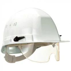 CASQUE SOFOP TALIAPLAST POLYÉTHYLÈNE À MOLETTE AVEC LUNETTE INTÉGRÉE VISIOCÉANIC BLANC- 564821