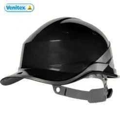 CASQUE DE CHANTIER DELTA PLUS FORME CASQUETTE BASEBALL NOIR -DIAM5NO