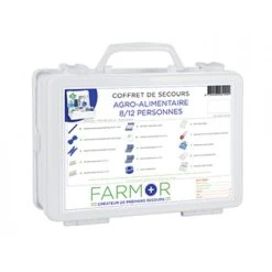 COFFRET DE SECOURS FARMOR AGRO-ALIMENTAIRE 8/12 PERSONNES-AGR2040PP