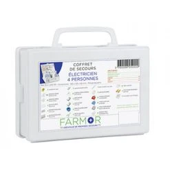 COFFRET DE SECOURS FARMOR ELECTRICIEN 4 PERSONNES-ELC2110PP