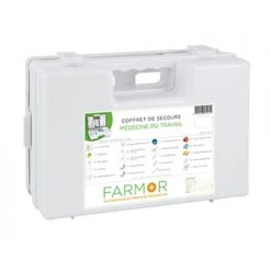 COFFRET DE SECOURS FARMOR MÉDECINE DU TRAVAIL EN ABS-FAR1040AP