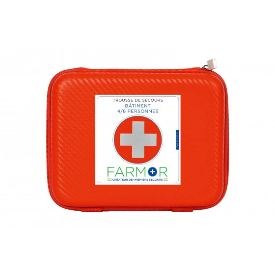 TROUSSE DE SECOURS EN PU ORANGE BATIMENT FARMOR - FAR3701FLO 3 TROUSSE DE SECOURS EN PU ORANGE BATIMENT FARMOR - FAR3701FLO