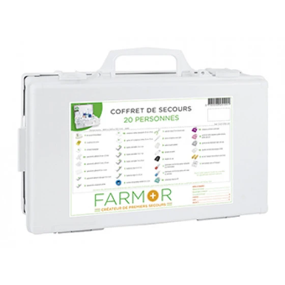 COFFRET DE SECOURS FARMOR 20 PERSONNES EN ABS -FAR 1050 AP 4 COFFRET DE SECOURS FARMOR 20 PERSONNES EN ABS -FAR 1050 AP – Image 2