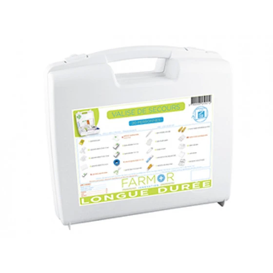 VALISE DE SECOURS FARMOR LONGUE DUREE 20 PERSONNES AVEC POIGNÉE DE TRANSPORT ET SUPPORT MURAL-LGD 9020 PP 4 VALISE DE SECOURS FARMOR LONGUE DUREE 20 PERSONNES AVEC POIGNÉE DE TRANSPORT ET SUPPORT MURAL-LGD 9020 PP – Image 2