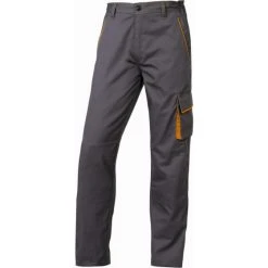 PANTALON DE TRAVAIL DELTA PLUS PANOSTYLE® POLYESTER COTON GRIS / ORANGE -M6PANGO0