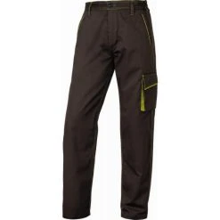 PANTALON DE TRAVAIL DELTA PLUS PANOSTYLE® POLYESTER COTON MARRON / VERT -M6PANMA0