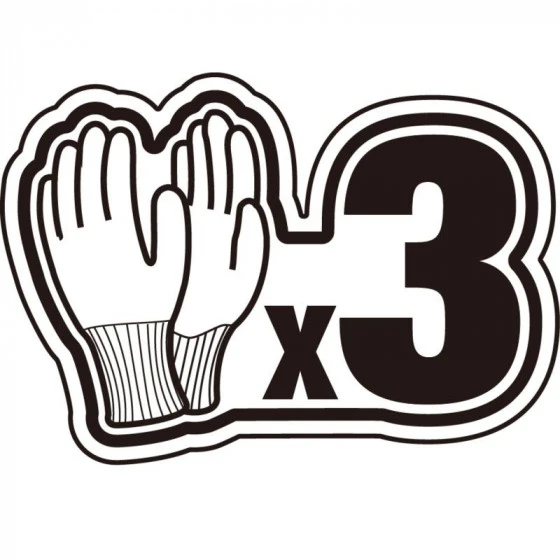 SACHET DE 3 PAIRES DE GANTS ANTICOUPURE DELTA PLUS FIBRE POLYÉTHYLÈNE HAUTE PERFORMANCE GRIS / NOIR ECONOCUT - VECUT33GRG30 4 SACHET DE 3 PAIRES DE GANTS ANTICOUPURE DELTA PLUS FIBRE POLYÉTHYLÈNE HAUTE PERFORMANCE GRIS / NOIR ECONOCUT - VECUT33GRG30 – Image 2