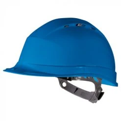 CASQUE DE CHANTIER DELTA PLUS SERRAGE GLISSIÈRE BLEU-QUAR1BCL