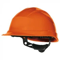 CASQUE DE CHANTIER DELTA PLUS SERRAGE CRÉMAILLÈRE ORANGE- QUARUP3OR -IFARMOR Boutique quartz up iii or 4