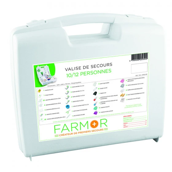 VALISE DE SECOURS FARMOR 10/12 PERSONNES -VAL 2050 PP 3 VALISE DE SECOURS FARMOR 10/12 PERSONNES -VAL 2050 PP
